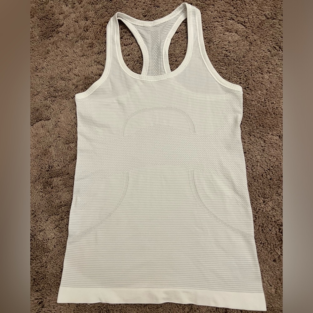 SOLD Lululemon Swiftly Tech Racerback Tank Top in White